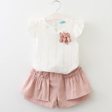 Load image into Gallery viewer, Melario Two-piece Sleeveless Girls Clothes Suit Skirt