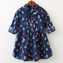 Load image into Gallery viewer, Long Sleeve Princess Girls Dress For Summer