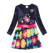 Load image into Gallery viewer, Long Sleeve Baby Girl Dress with Beautiful Decorations