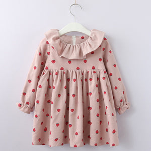 Long Sleeve Princess Girls Dress For Summer