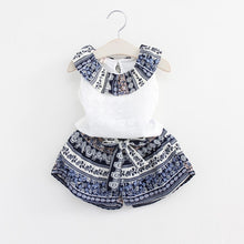 Load image into Gallery viewer, Melario Two-piece Sleeveless Girls Clothes Suit Skirt