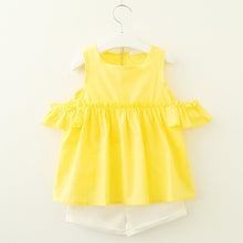 Load image into Gallery viewer, Melario Two-piece Sleeveless Girls Clothes Suit Skirt