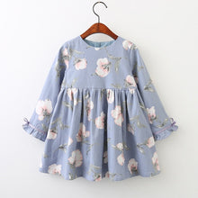 Load image into Gallery viewer, Long Sleeve Princess Girls Dress For Summer