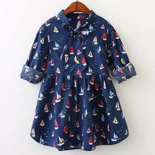 Load image into Gallery viewer, Long Sleeve Princess Girls Dress For Summer