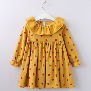 Long Sleeve Princess Girls Dress For Summer